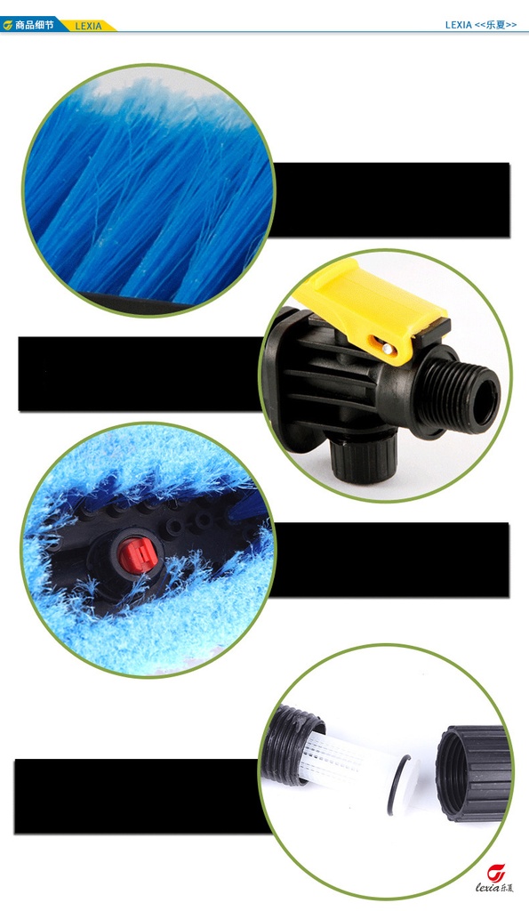 Soft hair long handle car water wash brush
