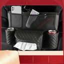 Car leather seat storage bag central control seat back bag car multi-function storage bag