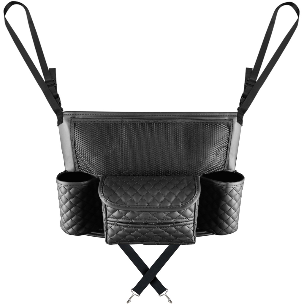 Car leather seat storage bag central control seat back bag car multi-function storage bag