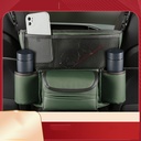 Car storage bag center console armrest box multi-functional isolation block bag storage bag Napa leather car interior storage