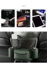 Car storage bag center console armrest box multi-functional isolation block bag storage bag Napa leather car interior storage