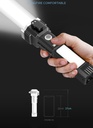 Multifunctional Flashlight Led Rechargeable Car Flashlight Side Light