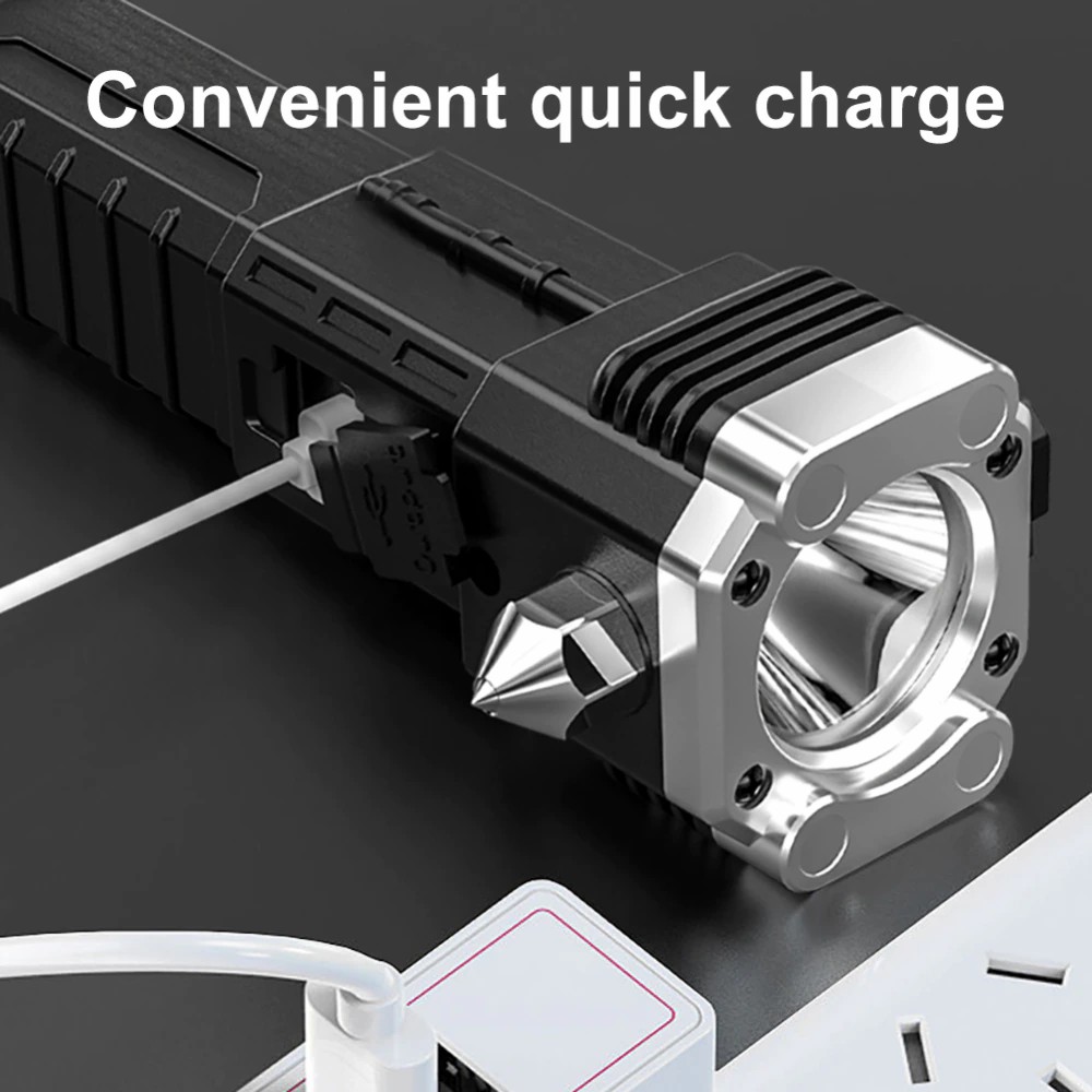 Multifunctional Flashlight Led Rechargeable Car Flashlight Side Light