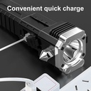 Multifunctional Flashlight Led Rechargeable Car Flashlight Side Light