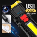 Five-core flashlight USB rechargeable ultra-bright outdoor multi-functional led long-range light