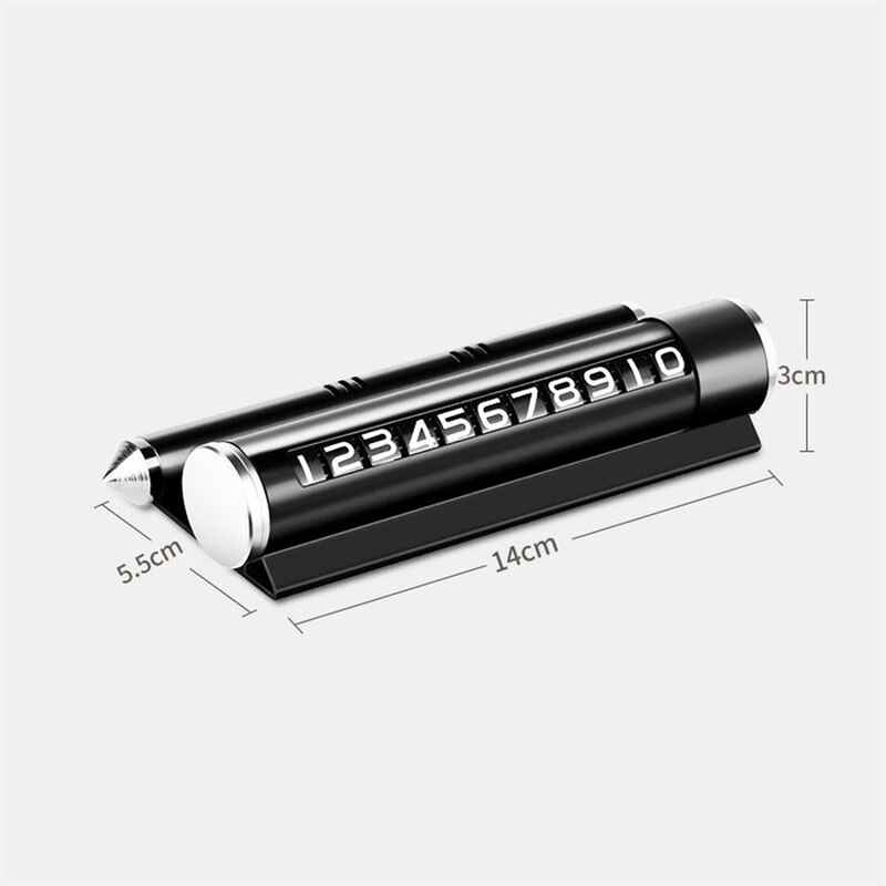 4 In 1 Car Temporary Parking Card Cellphone Number Plate Phone holder Window Broken Cone Aromatherapy Multifunction Park Sticker