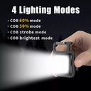 Mini COB Work Light TYPE-C Rechargeable Portable Keychain Light Magnetic Suction Maintenance Emergency Light