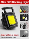 Mini COB Work Light TYPE-C Rechargeable Portable Keychain Light Magnetic Suction Maintenance Emergency Light