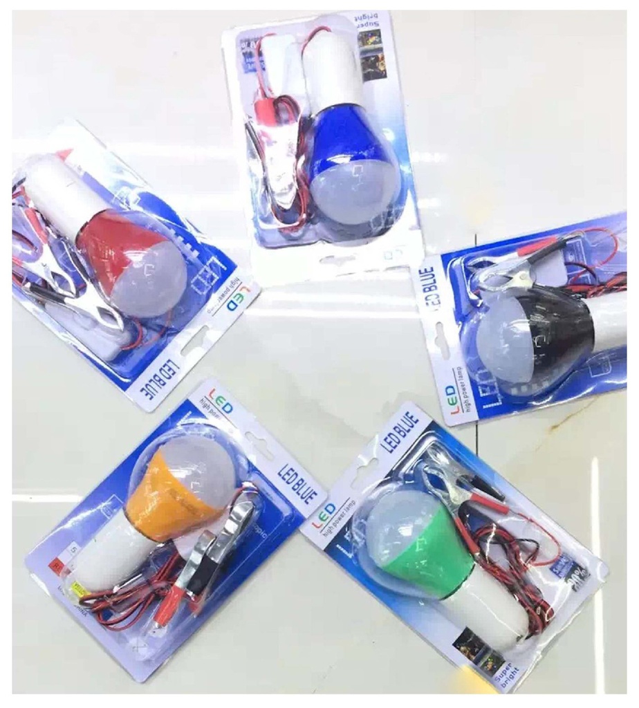 DC12V lamp low-voltage night market lamp battery clip lamp bulb with switch
