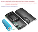 5-cell mobile power shell kit digital display 18650 battery box power bank DIY kit