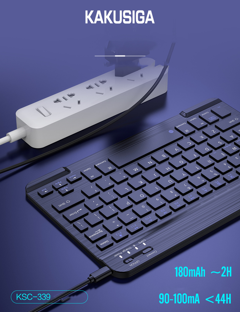 KAKUSIGA 10 inch wireless bluetooth mini keyboard