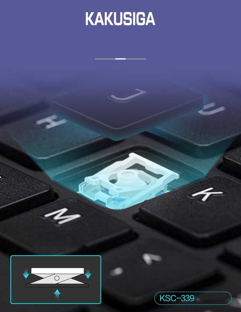 KAKUSIGA 10 inch wireless bluetooth mini keyboard