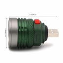 USB Flashlight Portable Emergency Rotary Zoomable Adjustable Torch Repair Work Lamp Pocket Lantern Bright Fill Light
