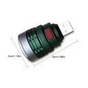 USB Flashlight Portable Emergency Rotary Zoomable Adjustable Torch Repair Work Lamp Pocket Lantern Bright Fill Light