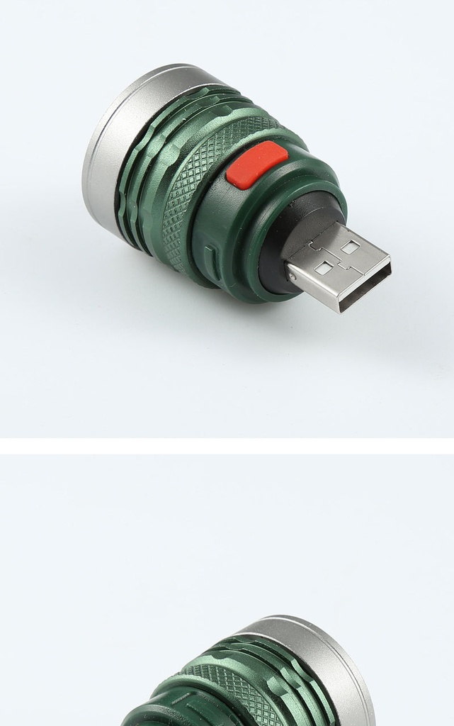 USB Flashlight Portable Emergency Rotary Zoomable Adjustable Torch Repair Work Lamp Pocket Lantern Bright Fill Light