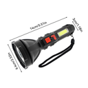 USB rechargeable long-range mini flashlight