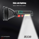 USB rechargeable long-range mini flashlight