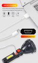 USB rechargeable long-range mini flashlight