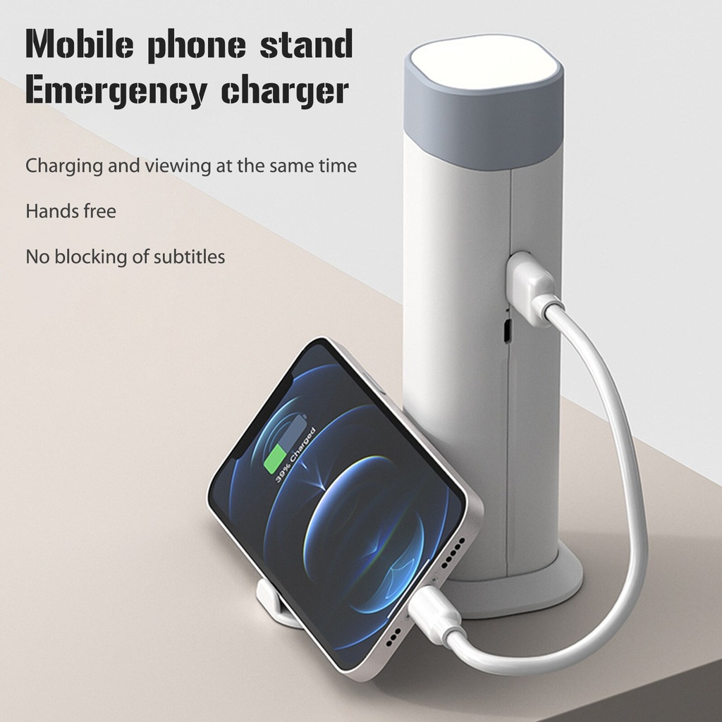 Retractable Flashlight Type Table Lamp Eye Protective Reading Light Portable Outdoor Mini Multi-functional Lamp
