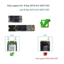 USB 3.1 To M.2 NGFF SSD Mobile Hard Disk Box Adapter Card External Enclosure Case For M2 SATA SSD USB 3.1 2230/2242/2260/2280