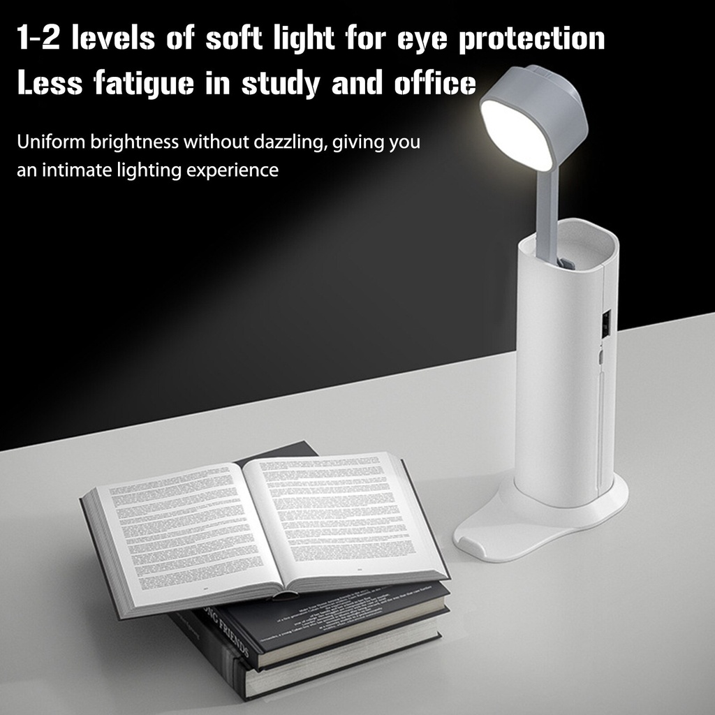 Retractable Flashlight Type Table Lamp Eye Protective Reading Light Portable Outdoor Mini Multi-functional Lamp