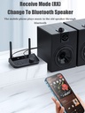 B39 Bluetooth 5.3 Audio Adapter 3.5mm AUX 2 RCA Stereo Music Wireless TWS Adapter