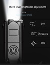 Flashlight Telescopic Zoom Strong Light Flashlight USB Charging Small Portable Spotlight Long-Range Flood Outdoor Lighting Lamp