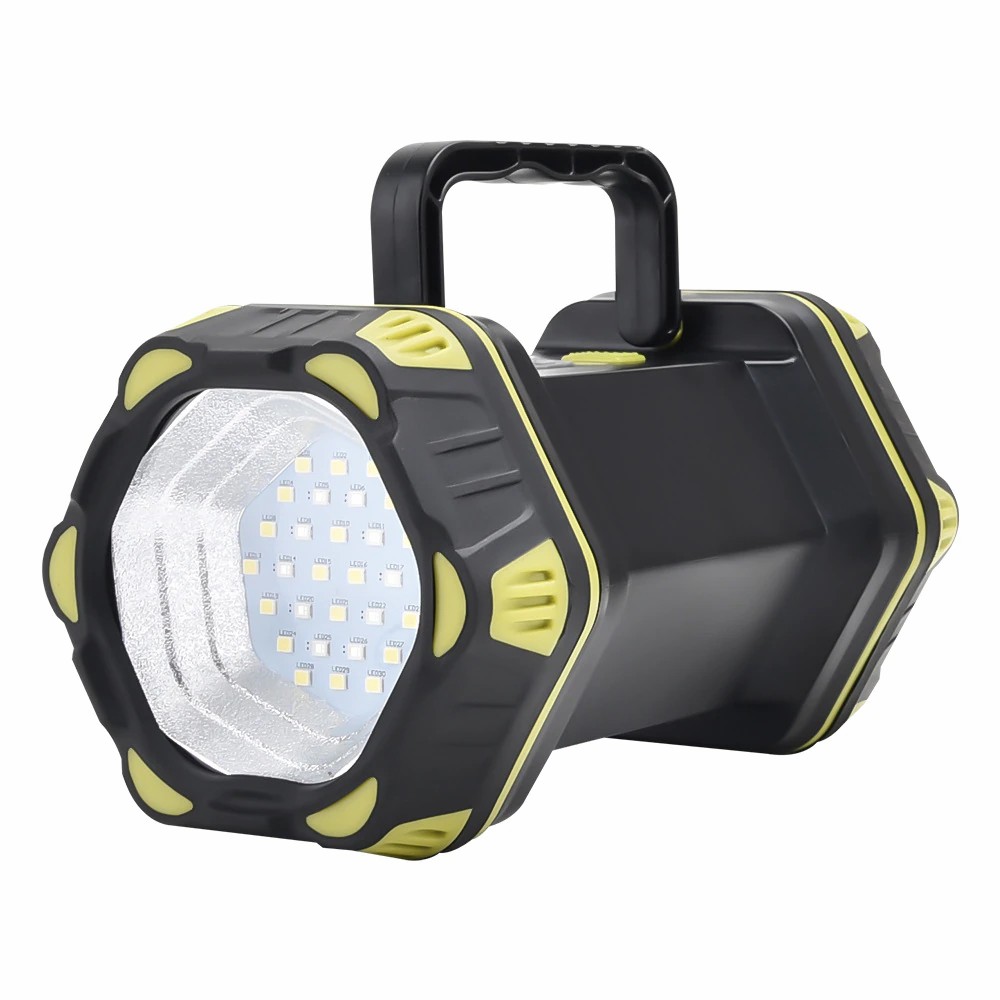 High Power Led Flashlights Side Light Portable Searchlight Rechargeable 4800mAh Power Bank Outdoor 8Modes Emergency Light