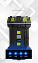 High Power Led Flashlights Side Light Portable Searchlight Rechargeable 4800mAh Power Bank Outdoor 8Modes Emergency Light