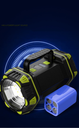 High Power Led Flashlights Side Light Portable Searchlight Rechargeable 4800mAh Power Bank Outdoor 8Modes Emergency Light