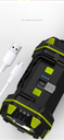 High Power Led Flashlights Side Light Portable Searchlight Rechargeable 4800mAh Power Bank Outdoor 8Modes Emergency Light