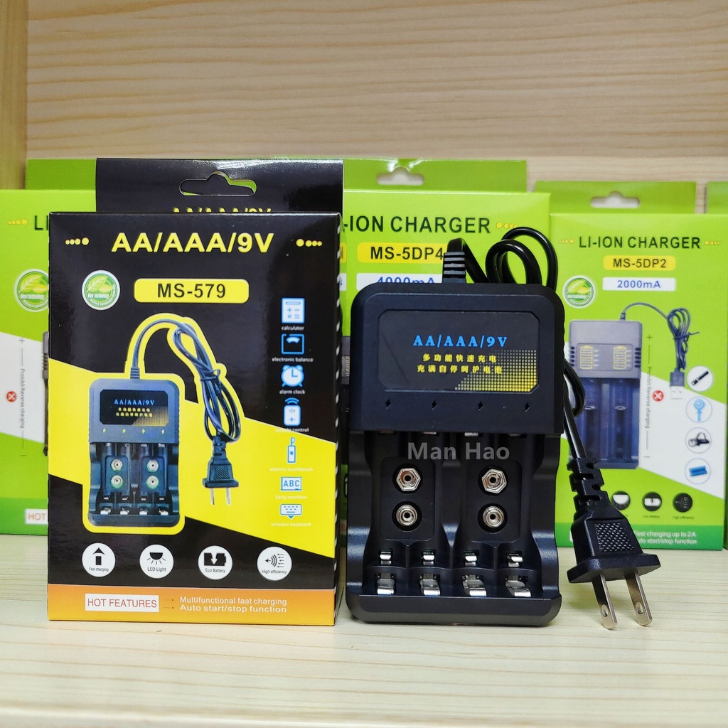 AA/AAA/9v battery charger No. 5 No. 7 1.2V charger Ni-MH Ni-Cd battery  intelligent charger