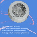 Rechargeable USB Stage Light Mini RGB Projection Lamp Party DJ Disco ball Light Indoor Lamp Club LED Magic Effect For Car Dec