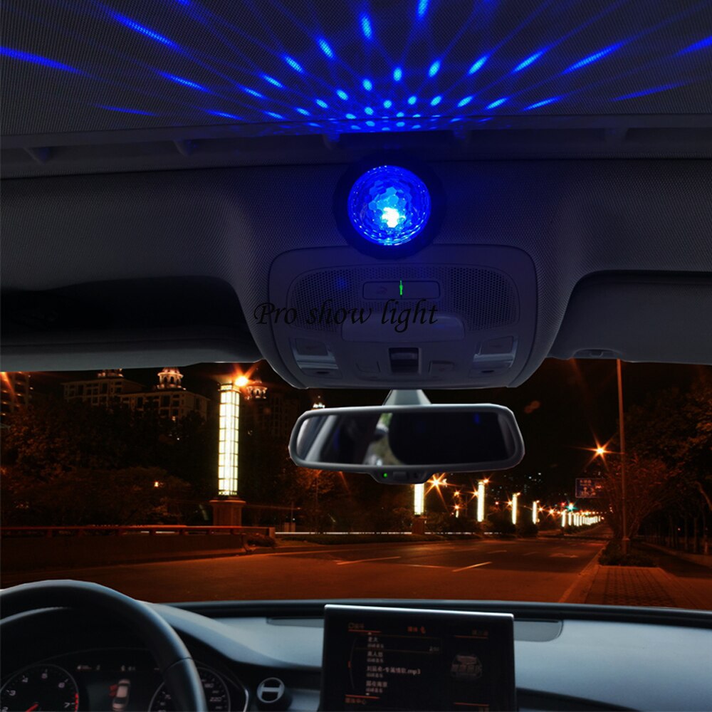 Rechargeable USB Stage Light Mini RGB Projection Lamp Party DJ Disco ball Light Indoor Lamp Club LED Magic Effect For Car Dec