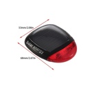 Solar Power Rechargeable Bicycle Taillights, LED Bicycle Rear Signal Lights for Night Cycling Warning Safety