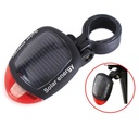 Solar Power Rechargeable Bicycle Taillights, LED Bicycle Rear Signal Lights for Night Cycling Warning Safety
