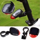 Solar Power Rechargeable Bicycle Taillights, LED Bicycle Rear Signal Lights for Night Cycling Warning Safety