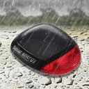 Solar Power Rechargeable Bicycle Taillights, LED Bicycle Rear Signal Lights for Night Cycling Warning Safety