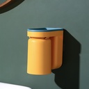 Wall Mounted Toothbrush Holder Toothpaste Mouth Cup Holder Bathroom Storage Shelf Portable Rack Organizer