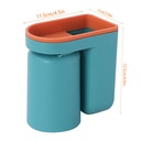 Wall Mounted Toothbrush Holder Toothpaste Mouth Cup Holder Bathroom Storage Shelf Portable Rack Organizer