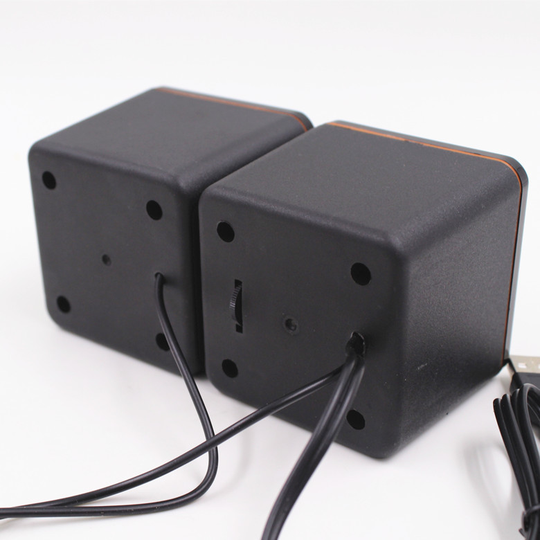 Mini Universal Computer Speakers 2 Pcs USB Power Computer Speaker Stereo 3.5mm Plug For Desktop PC Laptop Wired Bass Sound