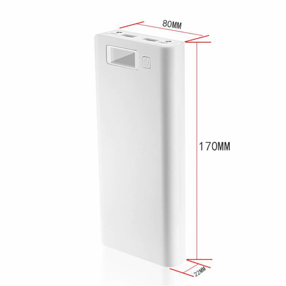 Dual USB Micro USB Type C Power Bank Shell 5V DIY 8*18650 Case Battery Charge Storage Box Without Battery