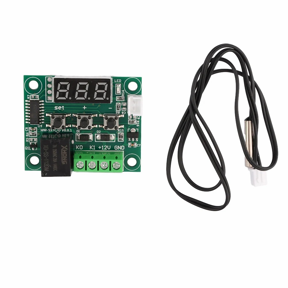 W1209 DC 12V Mini thermostat Temperature controller Incubation thermostat temperature control switch
