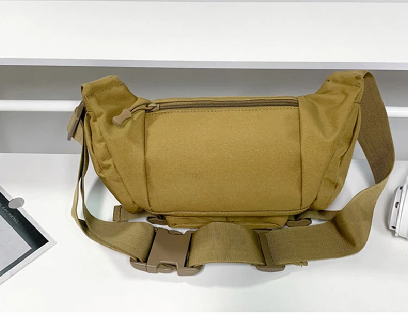 High Quality Wear-resistant Nylon Men Waist Pack Casual Multiple Pockets Travel Storage Crossbody Bags Male Chest Bag
