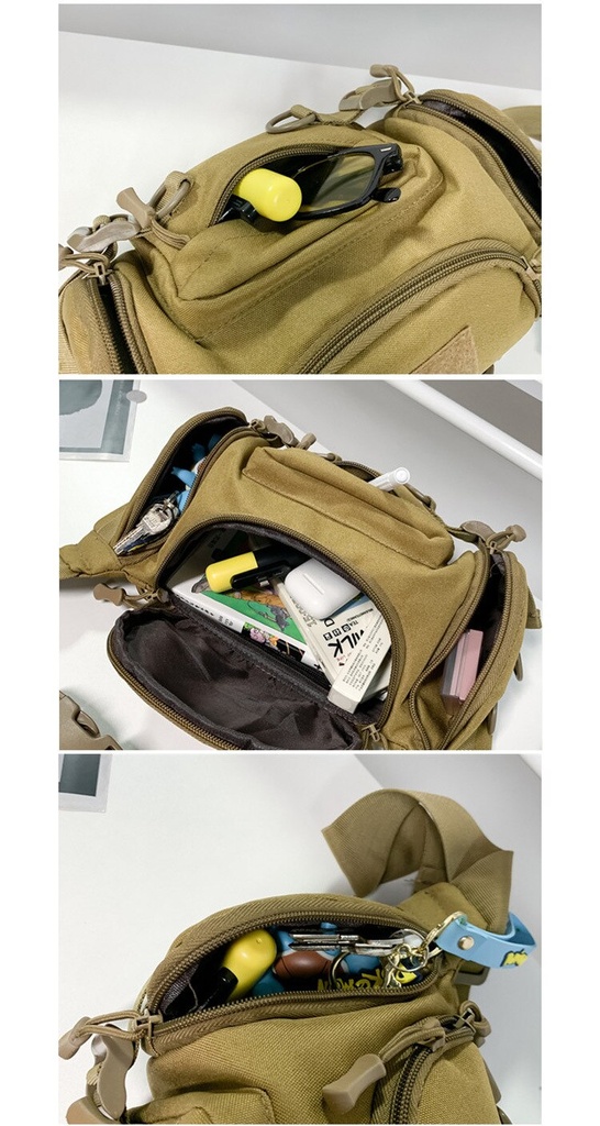 High Quality Wear-resistant Nylon Men Waist Pack Casual Multiple Pockets Travel Storage Crossbody Bags Male Chest Bag