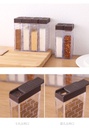 Transparent plastic seasoning box seasoning bottle six piece suit
