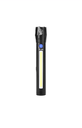 Telescopic focusing aluminum alloy waterproof rechargeable strong light flashlight COB side light