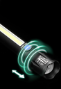 Telescopic focusing aluminum alloy waterproof rechargeable strong light flashlight COB side light
