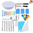 66 Pcs/Set Stainless Steel Cake Spatula Butter Whipping Cream Icing Frosting Knife Smoother Kitchen Pastry Cake Decoration Tools