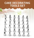 66 Pcs/Set Stainless Steel Cake Spatula Butter Whipping Cream Icing Frosting Knife Smoother Kitchen Pastry Cake Decoration Tools